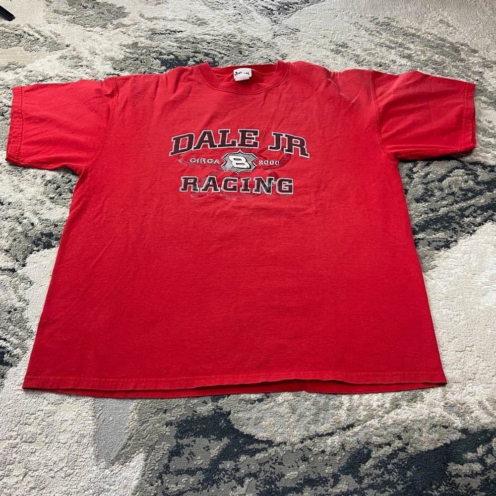 Vintage Chase Authentic Dale Earnhardt Jr. 2000 Circa Racing T Shirt Sz XL‎ Red